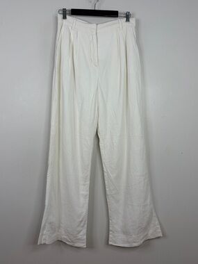 Abercrombie & Fitch White Wide Leg Pants